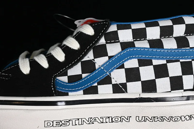 All categories Vans Vans series Vans Mid Vans SK8-Mid x Liberaiders Qianzhihe joint black and white checkerboard mid-top casual sneakers VN0A3TKNQXH